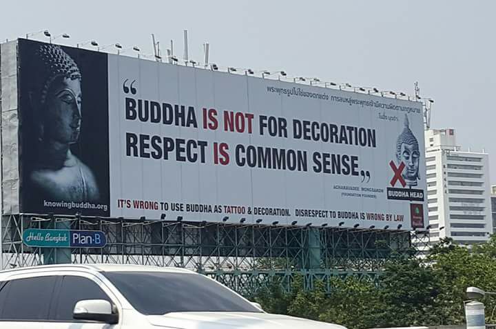 Buddha statue disrespect