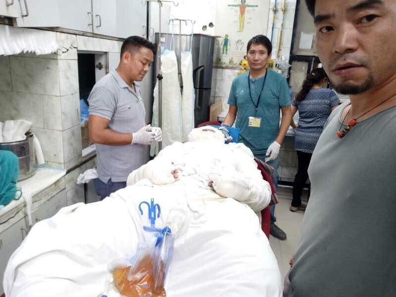 Tenzin Choeying at Safdarjung Hospital, New Delhi