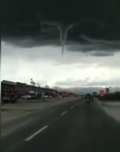 Tornado seen over Tibet