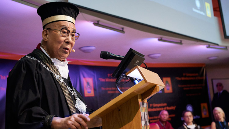 Dalai Lama Conferred Honorary Degree By University Of Pisa