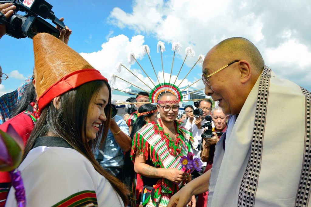 Traditional Welcome For His Holiness the Dalai Lama