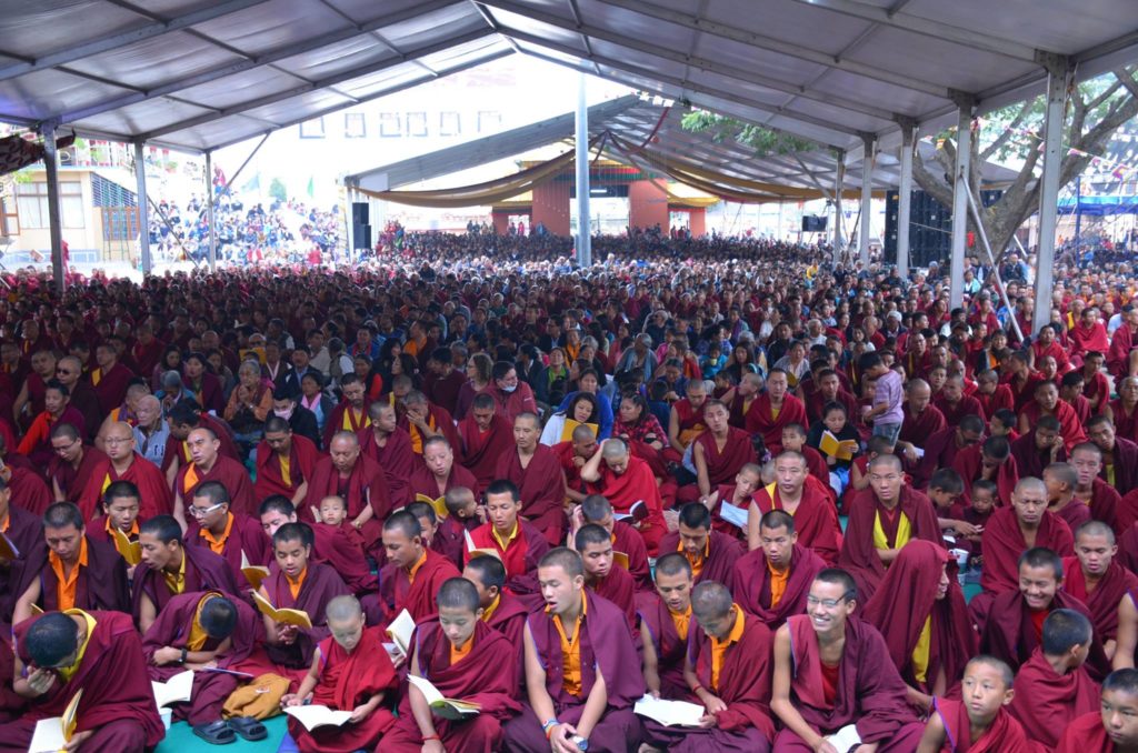 Audience At the Hayagriva Initiation by His Holiness the Dalai Lama