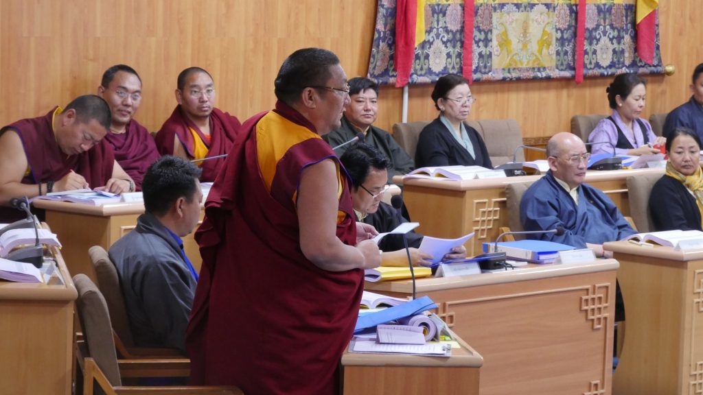 MP Geshe Lharampa Atuk Tseten speaking in TPiE