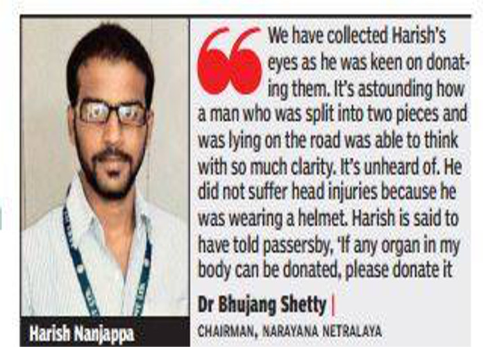 Body Split Into 2 By Truck Youth Assures To Donate His Organ