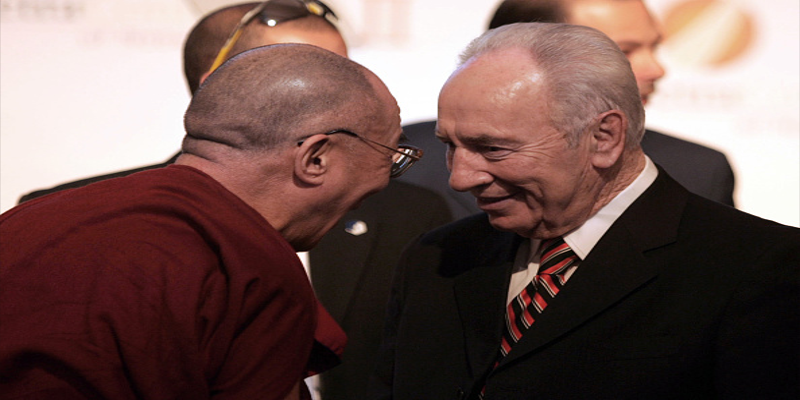 Dalai Lama Sends Condolences To Shimon Peres’s Demise