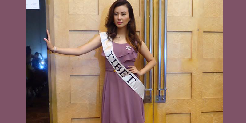 Miss Tibet 2016 Tenzin Sangnyi At Miss Global Pageant