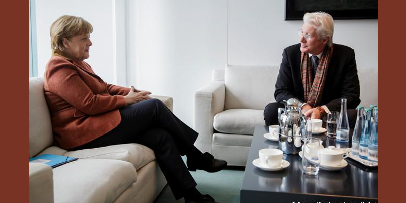 Richard Gere Discussed Tibet With German Chancellor Angela Merkel