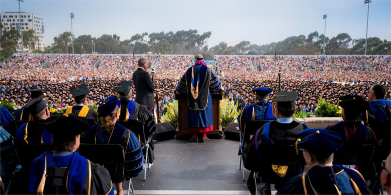 Dalai Lama Delivered Public Talk And Commencement Speech At UCSD
