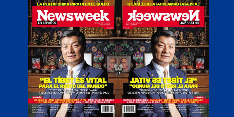Dr. Lobsang Sangay Takes News Week Cover Story
