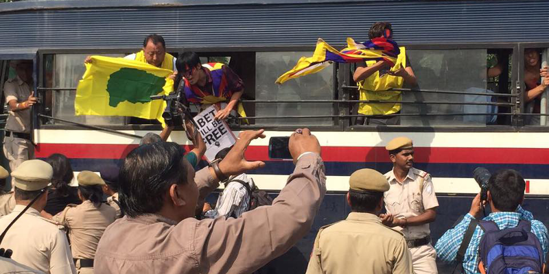 50 Tibetans Detained Protesting At Chinese Embassy