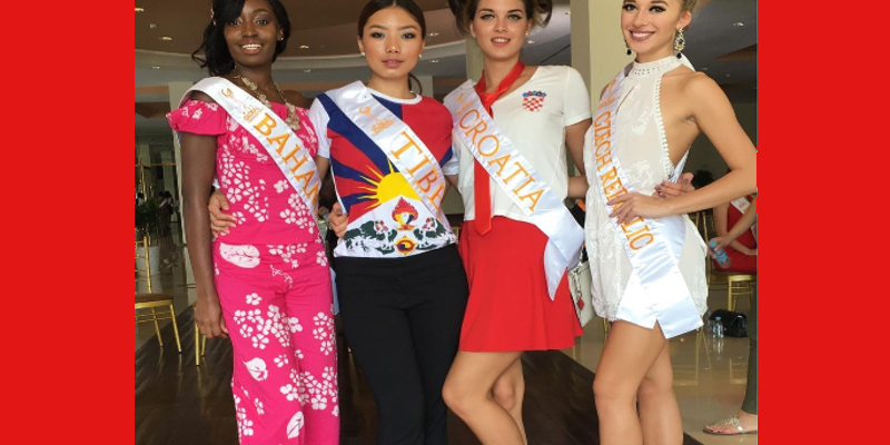Miss Tibet Contesting For Miss Global In Cambodia