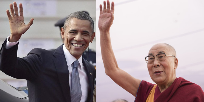 Barack Obama Meets Dalai Lama In New Delhi