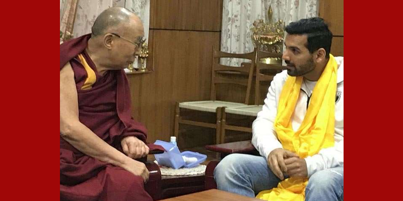 Bollywood Superstar John Abraham Meets Dalai Lama