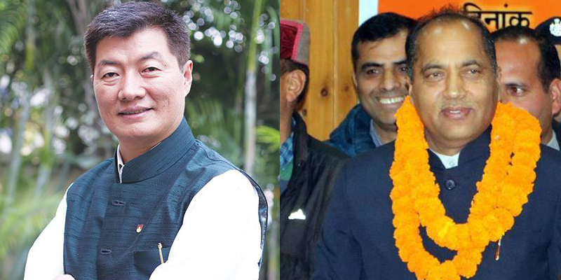 Tibetan PM Lobsang Sangay Congratulates New Himachal Pradesh CM