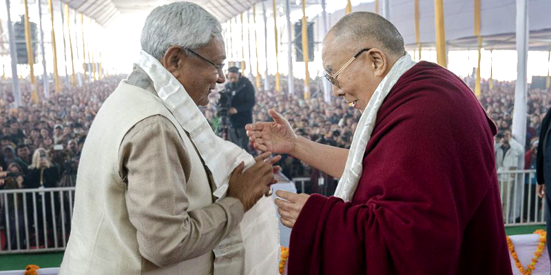 Bihar CM Nitish Kumar Seeks Dalai Lama Blessings For State's Welfare
