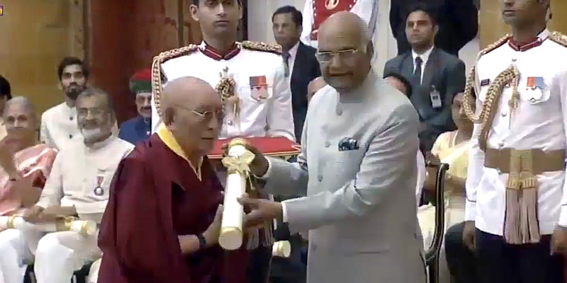 Dr. Yeshi Dhonden Receives Padma Shri from President of India