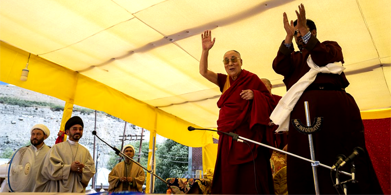 Dalai Lama Says Happy to Meet Brothers and Sisters in Kargil