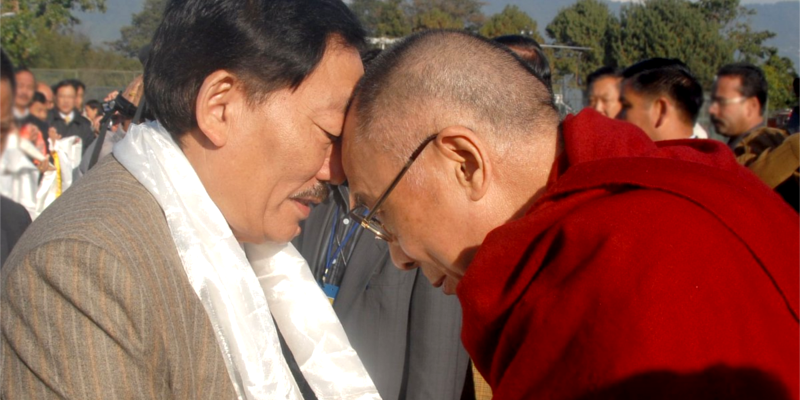Sikkim CM Chamling Wishes 83rd Birthday to Dalai Lama