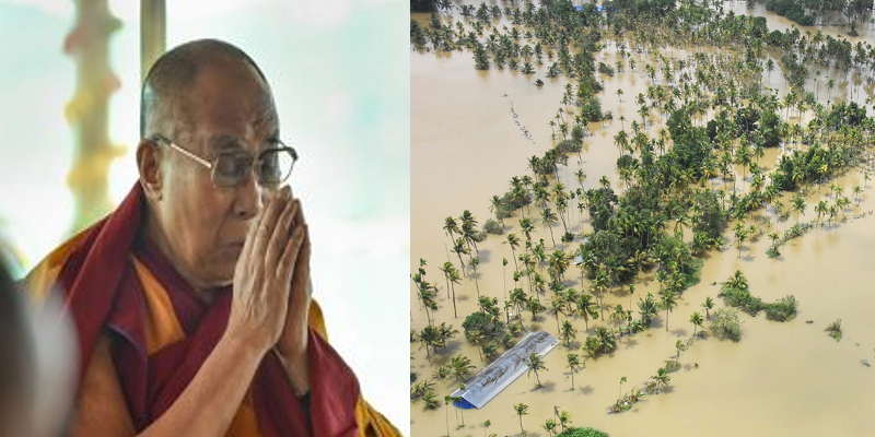 His Holiness the Dalai Lama Offers Aid to Kerala Flood Victims