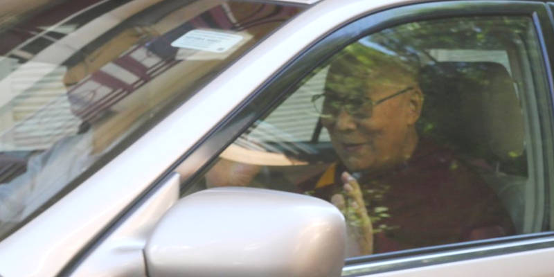 The Dalai Lama Returns to Dharamshala from Europe Tour