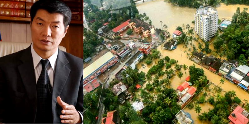 Tibetan Exile Govt. Donates Rs. 5 Lacs for Kerala Flood Relief