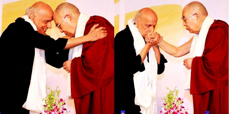 Bollywood Filmmaker Mahesh Bhatt Met Dalai Lama at a Summit