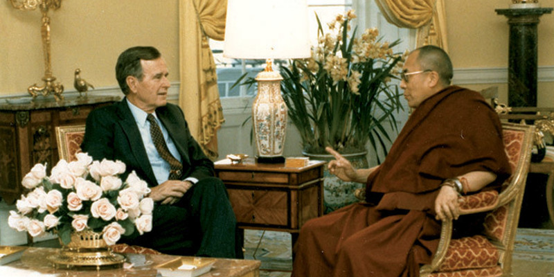 Dalai Lama Condoles Death of Former US President, George H.W. Bush