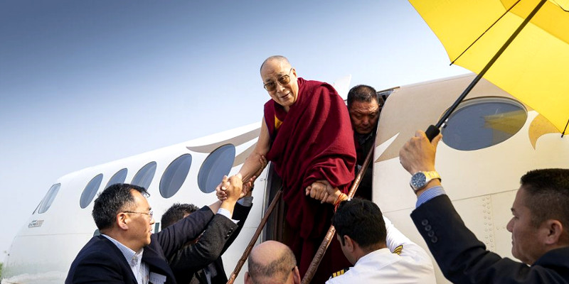 His Holiness the Dalai Lama in Sansika, UP for 3 Days Teaching