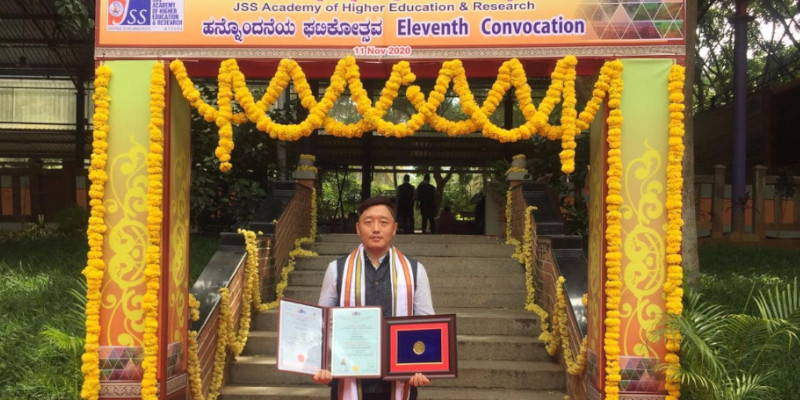 Tibetan Student Awarded Dr. Abdul Kalam Memorial Gold Medal