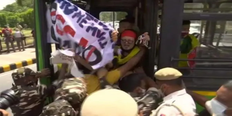 Tibetan Youth Congress protest CCP centenary celebrations