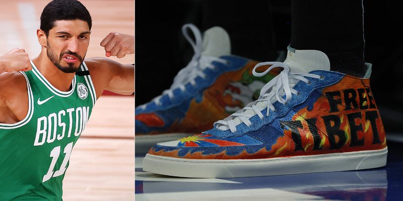 Officials from the NBA pleaded Enes Kanter to take off his ‘Free Tibet’ sneakers.