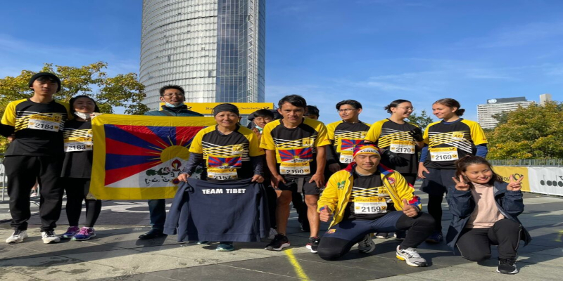 Tibetans in Germany participated in the German Post Marathon Bonn