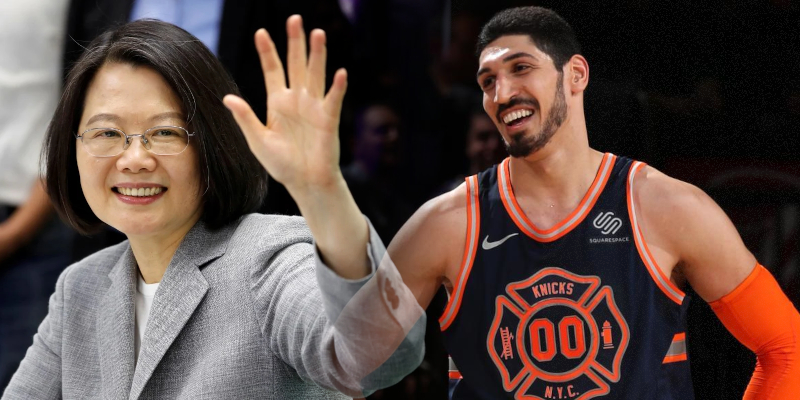 Taiwanese President thanks Enes Kanter for Support