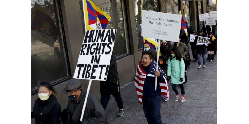 Tibetans protested all over the world on National Uprising Day