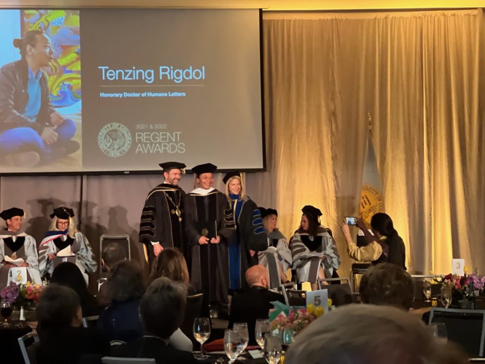 Tenzing Rigol (BFA, ’05) Honorary Doctorate from his Alma Mater–CU Denver College of Arts & Media