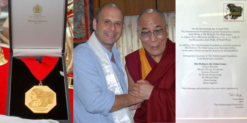 Led by Example and Inspired by Selflessness: Scheherazade Foundation Gold Medal Awarded to His Holiness the Dalai Lama