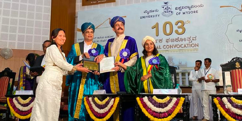 Tibetan Girl Shines with Three Gold Medals at University of Mysore